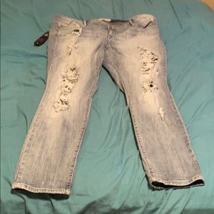 Torrid size 22 jeans with rips
